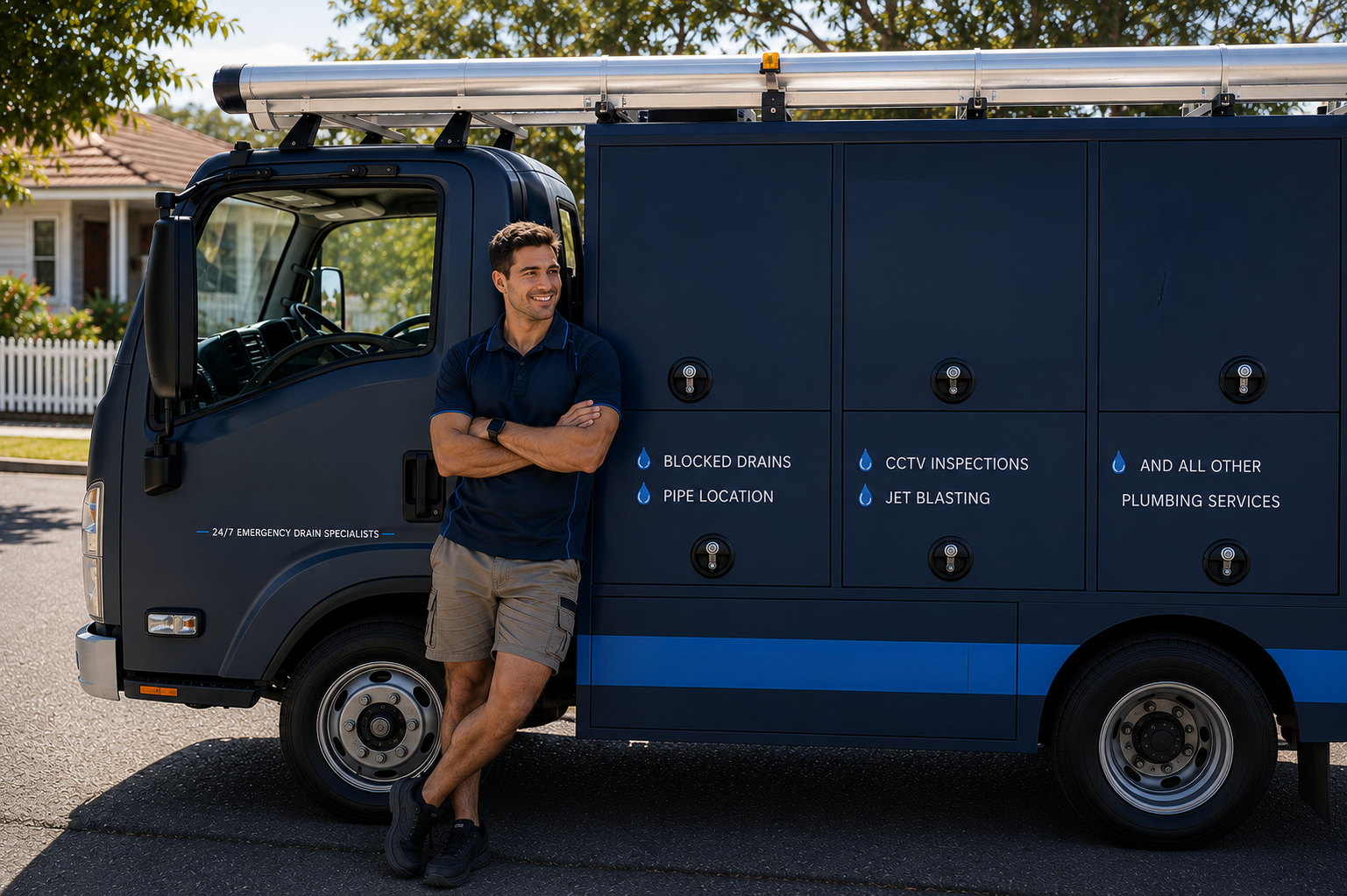 Plumber with Cabramatta Blocked Drains van